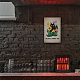 Globleland Cat Silencieusement vous juger en métal vintage plaque en métal affiche rétro mur en métal décoratif signes en étain 8 × 12 pouces pour la maison cuisine bar café club verger décoration AJEW-WH0189-052-7