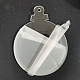Transparent Acrylic Pendants TACR-WH0004-02C-1