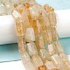 Naturelles quartz jaune brins de perles G-M403-B20-2
