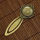 20mm Clear Domed Glass Cabochon Cover for Antique Bronze DIY Alloy Portrait Bookmark Making DIY-X0125-AB-NR-2
