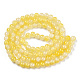 Crackle Baking Painted Imitation Jade Glass Beads Strands X1-DGLA-T003-8mm-03-3