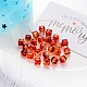 Two Tone Transparent Spray Painted Acrylic Beads X-ACRP-T005-26-M-3