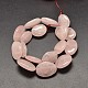 Natural Rose Quartz Nuggets Beads Strands G-P091-25A-2