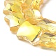 Transparentes perles de verre de galvanoplastie brins EGLA-H103-HP01-3