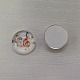 Cabochons di vetro&nbsp;GLAA-WH0025-31A-12-1