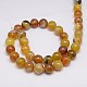 Natural Striped Agate/Banded Agate Beads Strands G-G582-10mm-11-2