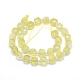 Chapelets de perles de quartz citron naturel G-L552D-12B-3