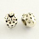 Tibetischen Stil Zinklegierung Europäischen Perlen mit großem Loch MPDL-R035-019-1