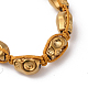 Bracelets de perles de verre tressé crâne BJEW-JB04237-2