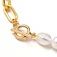 Collane con perle di perle keshi naturali barocche NJEW-JN02905-4