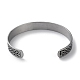 304 Stainless Steel Cuff Bangles BJEW-P307-02A-P-3
