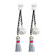 Alloy Dangle Stud Earrings EJEW-N0020-188B-1