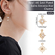 Beebeecraft 14Pcs Star Charms 14K Gold Plated Micro Pave Cubic Zirconia Charms North Star Pendant Charms for DIY Necklace Earrings Wedding Anniversary Summer Party Jewellery Making KK-BBC0005-16-2
