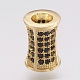 Eco-Friendly Brass Micro Pave Cubic Zirconia Beads ZIRC-F083-076G-01-RS-2