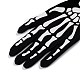 Longs gants en polyester squelette main horreur doigt complet AJEW-A045-01B-3