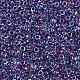TOHOラウンドシードビーズ  日本製シードビーズ  （181)つの内側の色のabクリスタル/紫の裏地  8/0  3mm  穴：1mm  約220個/10g X-SEED-TR08-0181-2