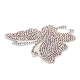 Nbeads Butterfly Glass Rhinestone Patches DIY-NB0005-13-3