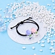 Craftdady 100pcs 10 couleurs perles acryliques émaillées transparentes TACR-CD0001-09-5