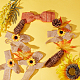 Sonnenblumenschleife aus Polyesterband DIY-WH0321-08-6