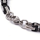 Vacuum Plating 304 Stainless Steel Byzantine Chain Bracelets BJEW-I295-02B-EBP-3