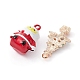Kit de búsqueda para hacer joyas con colgantes con tema navideño FIND-YW0007-38-2