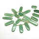 Oval Natural Green Aventurine Beads Strands G-P063-14-2
