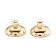 Perle pendenti in ottone con cappuccio KK-H759-30B-G-1