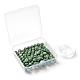 100 pz 8mm perline rotonde di diaspro a punto verde naturale DIY-LS0002-60-7