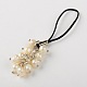 Grade A Pearl Beads Mobile Straps HJEW-JM00153-01-1