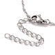 304 ожерелье из нержавеющей стали с подвеской в виде сердца для женщин NJEW-G019-04-4