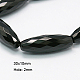 Natural Black Onyx Beads Strands G-E039-FR2-30X10mm-1