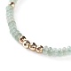 Bracelets de perles tressées en pierres précieuses naturelles BJEW-O175-C-3