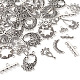 Pandahall bijoux 72 pièces 12 style tibétain alliage lustre composants liens TIBE-PJ0001-01-4