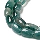 Chapelets de perles de jade teintes naturelles G-M402-A01-10-4