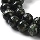 Brins de perles de jaspe en argent naturel G-Z042-A01-02-4