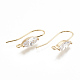 Brass Earring Hooks KK-S345-212G-1