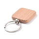 Schlüsselanhänger aus Naturholz HJEW-P008-05-2