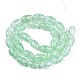 Transparentes craquements perles de verre brins X-GLAA-S192-B-010E-2