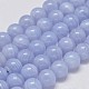 Round Grade A Natural Blue Lace Agate Bead Strands G-M304-01-10mm-1