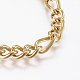 Bracelets de cheville avec chaîne en 304 acier inoxydable X-AJEW-I039-03G-2