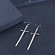 Модные винтажные серьги в форме меча ZZ1377-1