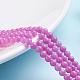 Natural Mashan Jade Round Beads Strands G-D263-4mm-XS30-4