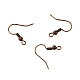 Brass Earring Hooks KK-YW0001-28R-2