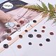 PandaHall Elite about 450pcs 3 Sizes Leather Spacer Beads FIND-PH0015-61-7