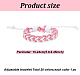 Anattasoul 20 個 20 色手作りコットン & リネン編み込みコードブレスレットセット  女性のための調節可能なブレスレット  ミックスカラー  内径：1-3/4~4インチ（4.6~10cm）  1pc /カラー BJEW-AN0001-62-7