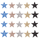 NBEADS 20 Pcs 4 Colors Rhinestone Star Iron on Patches DIY-NB0006-05-2