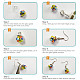 Fabrication de boucles d'oreilles Sunnyclue DIY DIY-SC0004-72P-4