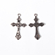 Tono de plata antigua de estilo vintage colgantes cruz crucifijo X-LF11118Y-NF-1