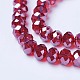 Electroplate Glass Beads Strands EGLA-A034-T1mm-A06-3