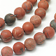 Chapelets de perles en jaspe rouge naturel G-D680-8mm-2